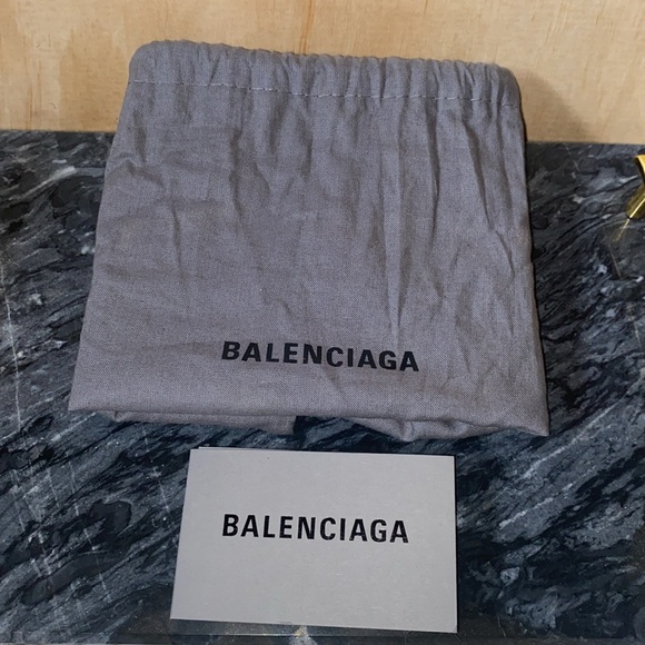 Balenciaga B Python Print Calfskin Leather Wallet on Chain Bag - Picture 12 of 12